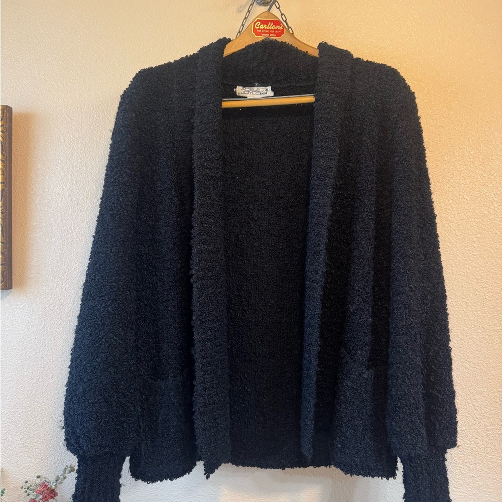 Elegant Black Women's Cardigan